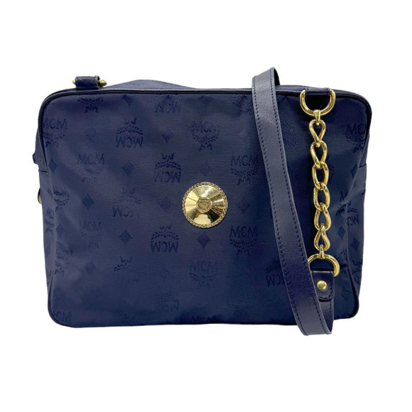 MCM Handbags - MCM Shoulder Bag Navy Blue